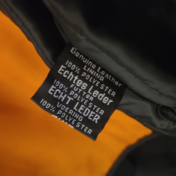 Black Leather Jacket with Star Design - Picture 7 of 12